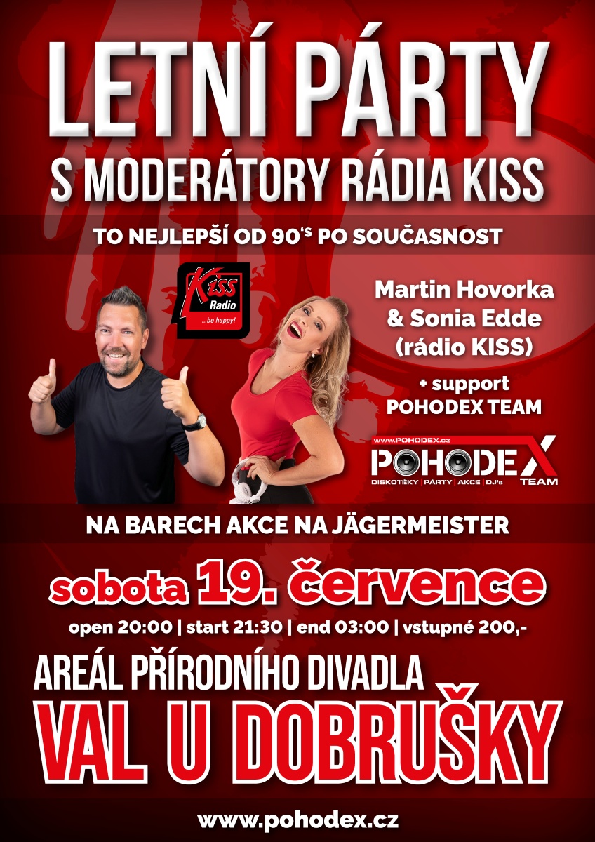 Letní párty s moderátory rádia KISS